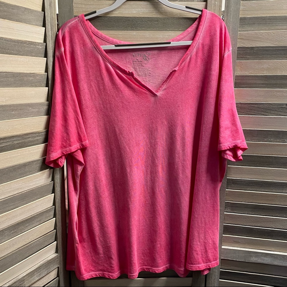 Pink Terra & Sky Top Sz 2X